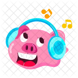 Cute Pig  Icon