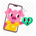 Cute Pig  Icon