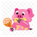 Cute Pig  Icon