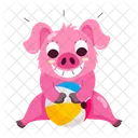 Cute Pig  Icon