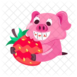 Cute Pig  Icon