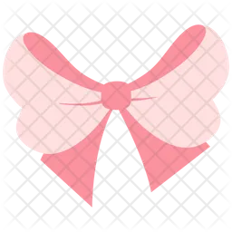 Cute pink bow  Icon