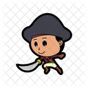 Cartoon Pirate Illustration Icon