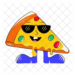 Cute pizza  Icon