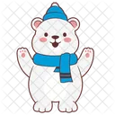 Cute polar bear  Icon