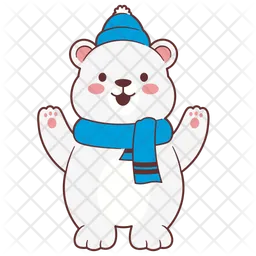 Cute polar bear  Icon
