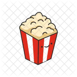 Cute popcorn  Icon