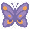 Cute Purple Butterfly  Front  Icon