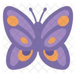 Cute Purple Butterfly  Front  Icon