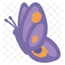 Cute Purple Butterfly  Side  Icon