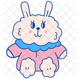 Cute rabbit doll  Icon