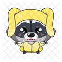 Cute Raccoon  Icon