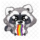 Cute Raccoon  Icon