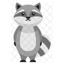 Cute Raccoon in Pose  Icon