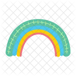 Cute rainbow  Icon