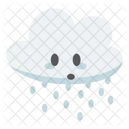 Cute Rainy Cloud  Icon