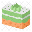 Cute Rectangle Sliced Cake Tart  Icon