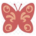 Cute Red Butterfly  Front  Icon