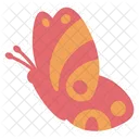 Cute Red Butterfly  Side  Icon
