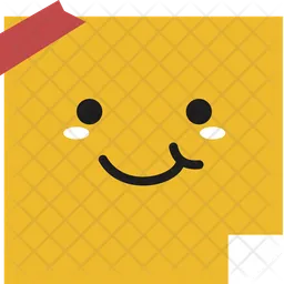 Cute School Stuff Sticky Note  Icon