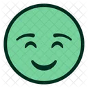 Cute Shy Smiley Icon