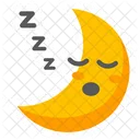 Cute Sleep Moon  Icon