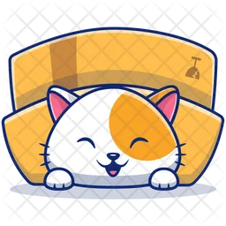 Cute Smiling Cat  Icon