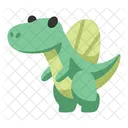Dino Sticker Cute Spinosaurus Icon
