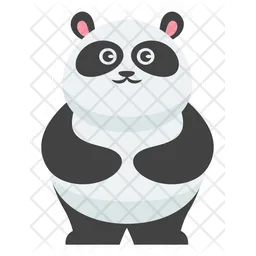 Cute Standing Panda  Icon