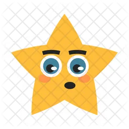 Cute Star in Confuse  Icon