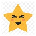 Cute Star in Happy  Icon