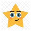 Cute Expression Star Happy Cheerful Icon