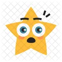 Cute Star in Shocked  Icon