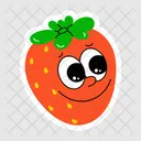 Cute Strawberry Strawberry Emoji Cute Fruit Icon