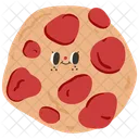 Strawberry Cookie Snack Biscuit Icon