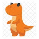 Dino Sticker Cute T Rex Icon