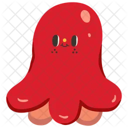 Cute tako sausage character  Icon