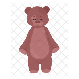 Cute teddy bear  Icon