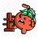 Cute tomato as a fighter  Icon
