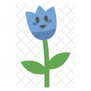 Cute Tulip Flower Character  Icon