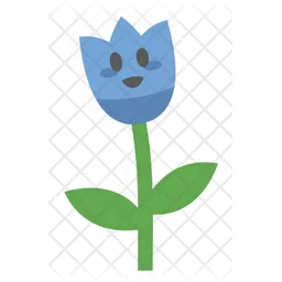 Cute Tulip Flower Character  Icon