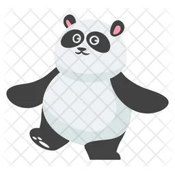 Cute Walking Panda  Icon