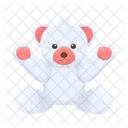 Cute white bear  Icon