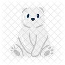 Cute white bear  Icon