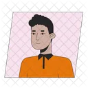 Smile Brunette Muslim Man アイコン
