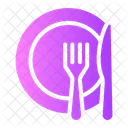 Cutlery Dish Plate Icon