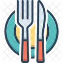 Cutlery Silverware Dinnerware Icon