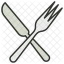 Cutlery Turner Spoon Knife Icon