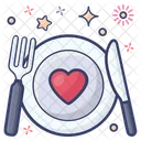 Cutlery Dine In Food Plate Icon