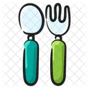 Cutlery Silver Cutlery Fork Spoon Icon